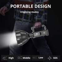Portable Super Bright 1000 lumen XHP 50 90 torche à main longue portée puissant USB Rechargeable LED projecteur extérieur
