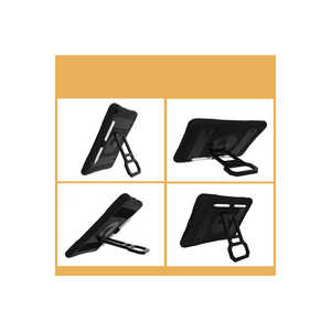 Étui de protection en silicone Netzy 2021 pour iPad 10.2 (9e génération) avec emplacement pour stylet, support pratique pour stylet, noir - Product Image 6