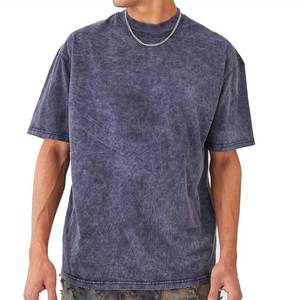 Camisetas de Algodón Peinado Grueso al por Mayor, Camisetas de Talla Grande para Hombre, Camisetas Lisas para Hombre - Product Image 5