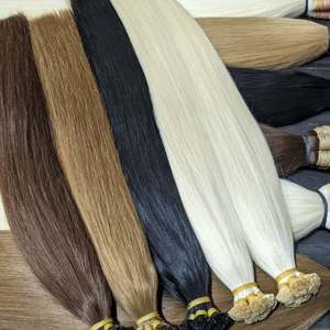Extensions de cheveux vietnamiennes à pointe plate de qualité supérieure, volume épais doublement dessiné, brillance naturelle, vente en gros directe d'usine - Product Image 3
