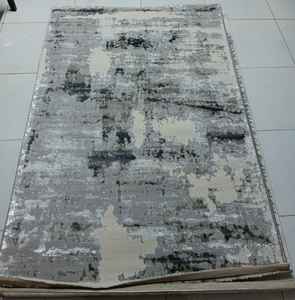 Alfombra Rectangular Moderna Adiva, Hecha a Máquina, Jacquard, de Polipropileno, Yute y Poliéster, Tejida, de Pelo Alto, Gruesa, Resistente a las Manchas, para el Hogar - Product Image 3