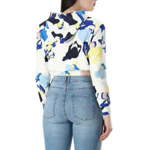 Sweat à capuche imprimé crop top d'entraînement pour femmes à vendre nouvelle mode sweat à capuche respirant pour femmes - Product Image 5