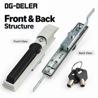 Serrure à tige en alliage de zinc MS830 7035 grise pour porte d'armoire industrielle avec clé pour coffret électrique