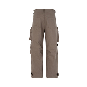 Pantalones cargo unisex con diseño de múltiples bolsillos, pantalones cargo holgados de estilo informal, directo de fábrica, Fabricante Mayorista - Product Image 2