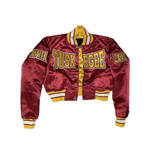 Chaqueta universitaria de satén corto para mujer Artículo superior de uso fácil con relleno de algodón Tela teñida Precio al por mayor en línea - Product Image 4