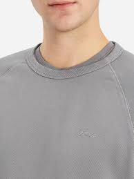 Sweats ras du cou brodés Pull en coton à col rond uni Sweatshirts surdimensionnés pour hommes - Product Image 6