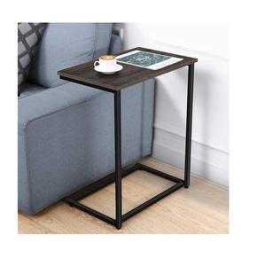 Table à thé latérale en métal de couleur noire Table à café pour salon et décoration de la maison Design personnalisé disponible - Product Image 2