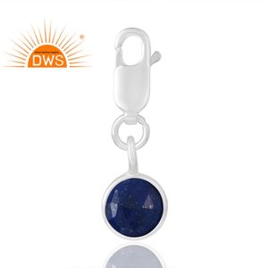 Colgante de piedras preciosas de lapislázuli Natural de Plata de Ley 925 más vendido, joyería personalizada para mujer, regalo para ella - Product Image 1