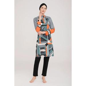 Rıgel 9023 costume da bagno modesto a figura intera in Lycra