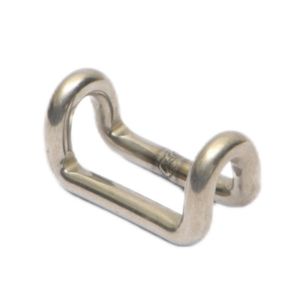 Crochet <span class=keywords><strong>ouvert</strong></span> galvanisé <span class=keywords><strong>en</strong></span> acier inoxydable de 50 mm avec sangles à boucle centrale pour attache de cargaison de rideau latéral de camion - Product Image 1