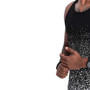 เสื้อกล้ามใส่ได้ทั้งชายและหญิงเสื้อโพลีเอสเตอร์แบบแห้งเร็วเป็นมิตรกับสิ่งแวดล้อมดีไซน์ด้านหน้า - Product Image 3