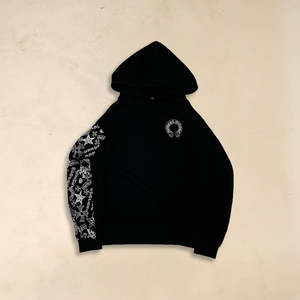 Sudadera con Capucha 100% Algodón Tejido, Diseño Desgastado, Lavado Enzimático, Impresión Serigráfica, Tallas XS-XXL, Peso 400 Gsm, Muy Raro, CH - Product Image 1