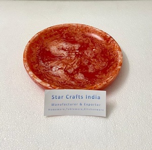 Ensemble bol à salade et assiette en résine moderne de haute qualité, non toxique, parfait pour chaque repas - Product Image 1