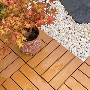 Garden Walkway Interlocking <b>Deck</b> Tiles Tool-Free DIY Snap-On Composite Flooring for Courtyard - Product Image 6
