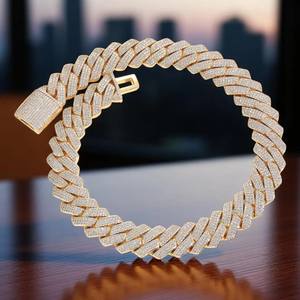 5mm Hip Hop <b>Necklace</b> Christmas Gift Iced <b>Tennis</b> Moissanite Jewelry <b>Gold</b> Luxury Brilliant Cut IGI Certified VVS Diamond <b>Tennis</b> - Product Image 1