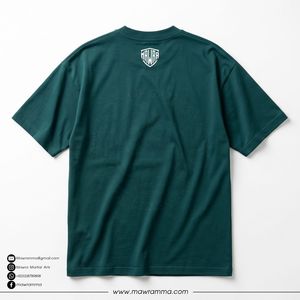 T-shirt da uomo verde scuro a maniche corte con stampa teschio e <span class=keywords><strong>barba</strong></span>, girocollo, casual, vestibilità regolare, in jersey di cotone - Product Image 4