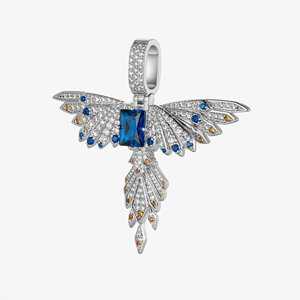 Pendentif personnalisé de qualité supérieure en alliage plaqué or avec cristaux CZ - Product Image 2