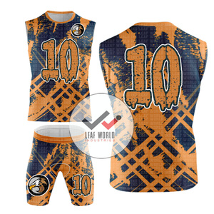 Maillot de football haut personnalisé jeunesse 7v7 ensembles d'uniformes de football 7 sur 7 sweats à capuche de football débardeurs hommes 7on7 maillot de compression de football - Product Image 2