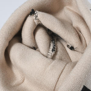 Logotipo bordado personalizado invierno cálido Bobble a cuadros Vintage acanalado al por mayor diseño de gofres de punto sin puños Beanie Hat - Product Image 5