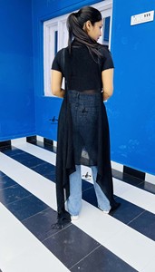 Boho Long <b>Shrug</b> Vintage Floral Apparel Gypsy Hippie <b>Women</b> Attire Light Weight Western Wear Indian One Piece Clothes - Product Image 4