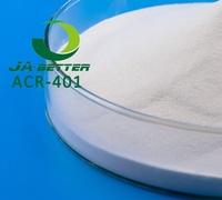 Polymer acrylique à fusion rapide ACR 401, agent de traitement du PVC et modificateur d'impact, poudre blanche pour tuyaux, profilés, feuilles, panneaux en mousse