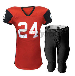Ensemble de maillots de football américain à séchage rapide pour hommes de haute qualité uniformes respirants personnalisables nom de l'équipe numéro motif grande taille - Product Image 4
