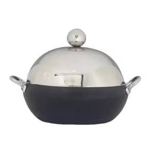 Mini chauffe-plats gaufrés or et noir de qualité supérieure, parfaits pour les hôtels et les restaurants, solutions de service buffet de haute qualité - Product Image 2