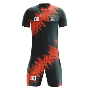 Conjuntos de Uniformes de Fútbol Personalizados para Hombre, Manga Corta, Transpirables, de Secado Rápido, Antibacterianos, Camiseta de Fútbol de Poliéster - Product Image 1