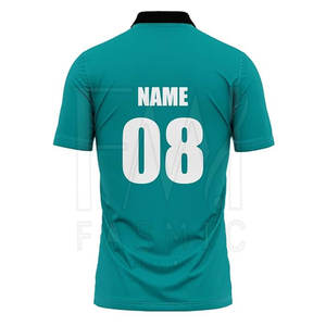Camisetas de alta calidad para parches personalizados Jersey de cricket transpirable con diseño sólido Buen estilo informal Impresión por sublimación - Product Image 3