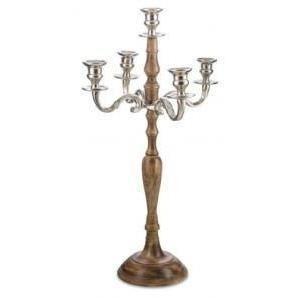 Chandelier en métal argenté de qualité supérieure bougeoir bougeoir disponible pour la table à manger de mariage disponible au meilleur prix. - Product Image 2