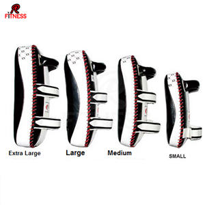 Escudo de Cuero Personalizado para Entrenamiento de MMA y Kickboxing, Almohadillas Curvas para Golpes, Muay Thai - Product Image 3