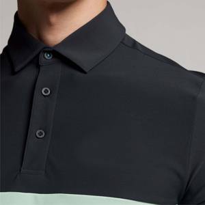 Polo clásico de dos tonos para hombre: mezcla de algodón suave, ideal para uso diario y actividades al aire libre - Product Image 5
