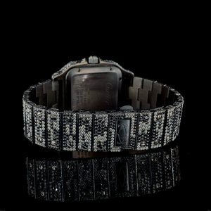 Moissanite Diamond Men Watch Square Personalizado Moissanite Diamond Reloj de pulsera Acero inoxidable Automático Reloj de lujo - Product Image 6