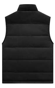 Gilet matelassé en toile écologique imperméable pour homme avec logo personnalisé, léger, sans manches, chaud pour l'hiver, veste matelassée - Product Image 6