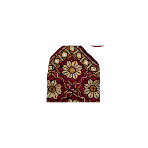 Ethnic Style Embroidered <b>Canvas</b> Cotton Pouch with Floral Pattern Four Seasons Use - Product Image 1