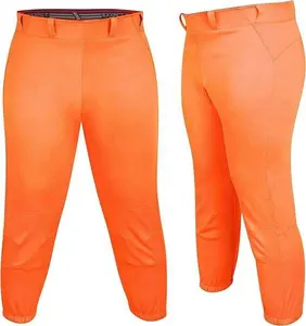 Más tamaño personalizado 100% poliéster sublimación deportes Softball pantalones de béisbol de alta calidad