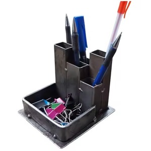 Wood Desk Pen Pencil Holder Stand Single-Tier Organized Stationery <b>Tableware</b> - Product Image 4