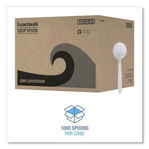 ช้อนซุปโพลีสไตรีนสีขาวขนาดกลางแบบใช้แล้วทิ้ง บอร์ดวอล์ค-1000/กล่อง - Product Image 4