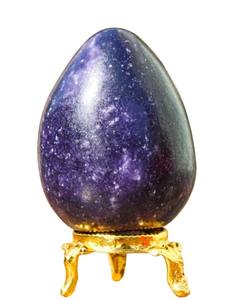 หินไข่อัญมณีสีม่วง35-55มม. สวยงามสำหรับฮวงจุ้ยและงานฝีมือแสนรัก - Product Image 3