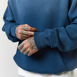 Sudadera con Capucha Extra Grande para Hombre, 100% Algodón Felpa, Color Sólido, Casual, con Bolsillo, para Otoño - Product Image 5