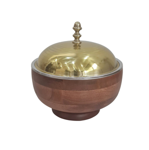 Olla caliente de acero inoxidable con incrustaciones de hueso para el hogar, uso de catering, artículos de mesa, decoración, servicio de comida, olla caliente de doble pared - Product Image 4