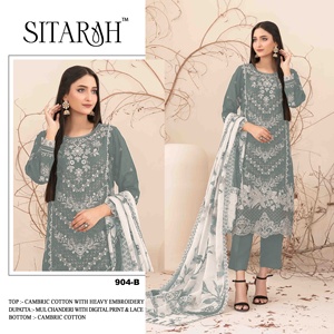 ชุดสำหรับสุภาพสตรีสไตล์ anarkali แบบดั้งเดิมชุดอินเดียสไตล์ salwar ปากีสถานแฟนซี - Product Image 6