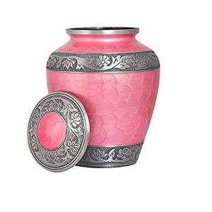 Pot de cendres pour adultes Urnes de crémation Pot en métal Urnes funéraires Taches bleu foncé Laiton bleu clair Bronze massif Urnes de crémation en laiton - Product Image 4