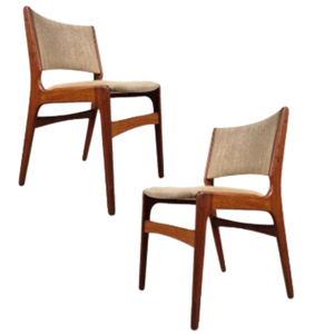 Modern Eco-Friendly Lightweight Dining Chairs with Teak Wood <b>Frame</b> and Wood Upholstery for Villa and Home Use - Product Image 5