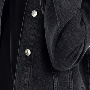 Veste en jean unie de haute qualité pour femmes, manteaux décontractés avec un style vintage pour l'été et l'hiver, vestes pour femmes grandes tailles - Product Image 4