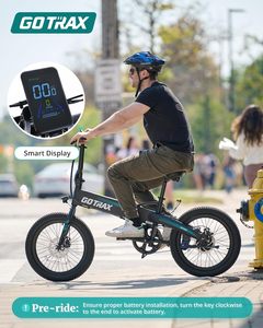 Bicicletta elettrica pieghevole da 20 "con batteria 40 miglia (Pedal-assist1) da 48V, potenza 20mph da picco 500W, bicicletta elettrica per adulti - Product Image 6