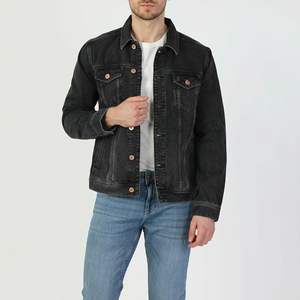 Nuevo diseño informal Color sólido Impreso Desgastado Camisa de moda individual Estilo vintage Chaqueta de mezclilla de invierno para hombres - Product Image 6