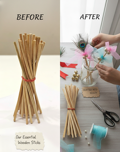 Varillas de Bambú para Campanas de Boda, Varillas de Bambú Lisas para Manualidades, 1000 kg MOQ, Color Madera Natural, India - Product Image 1