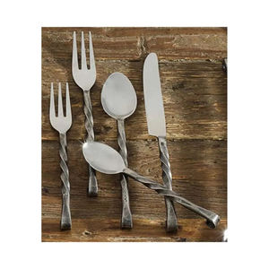 Ensemble de couverts de qualité supérieure en acier inoxydable poli miroir fini parfait accessoires de salle à manger usage quotidien couverts cuillère couteau folklorique - Product Image 6