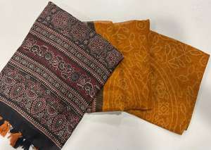 On ne devrait jamais manquer notre nouvelle collection de saris en tissu de lin imprimé pour les vêtements de bureau réguliers décontractés pour femmes fille avec chemisier ethnique - Product Image 2